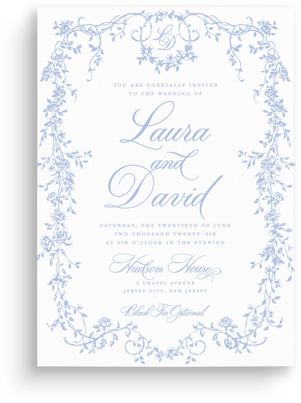 Wedding invitation card
